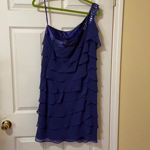 One Shoulder Tiers Dress